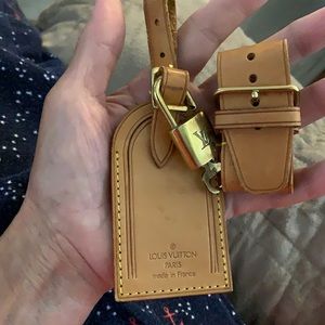 AUTH LOUIS VUITTON 3pc luggage/Key set
